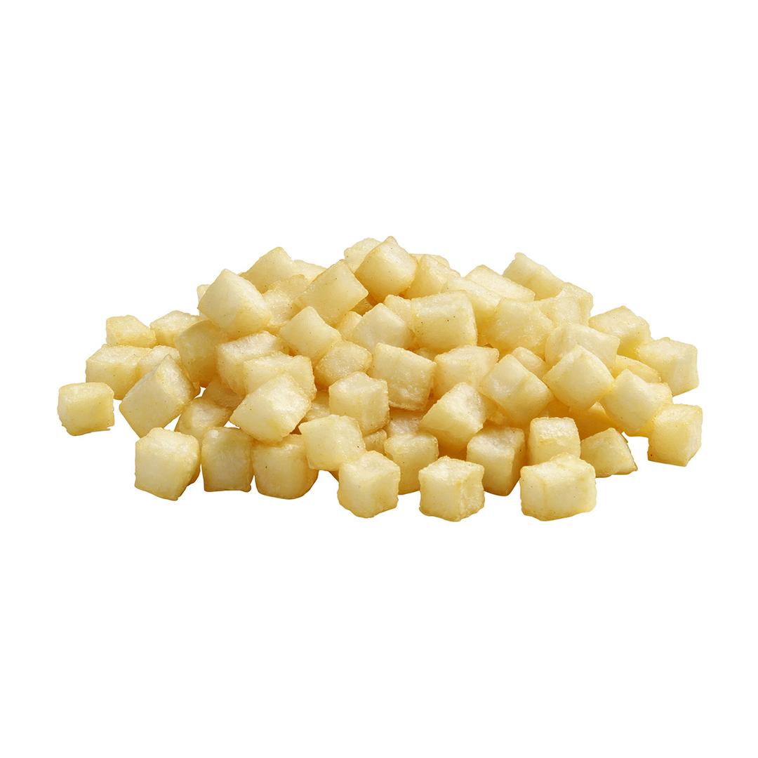 Clear Coated Dice Cut Fries