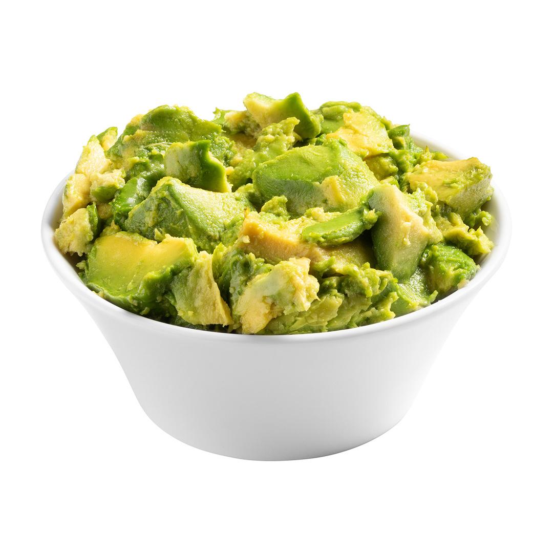 Pulpa de aguacate troceada a mano y congelada