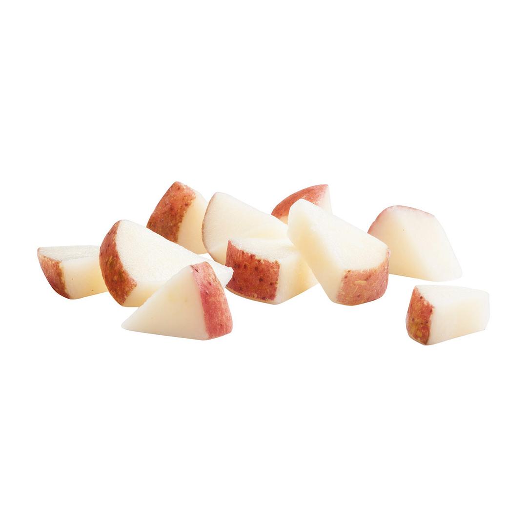 Papas de cáscara roja corte triangular