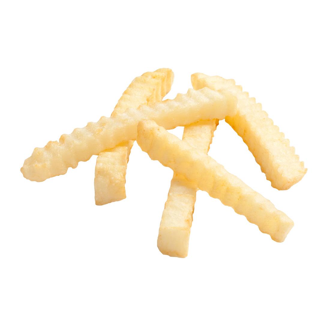 Papas a la francesa corte ondulado de primera calidad