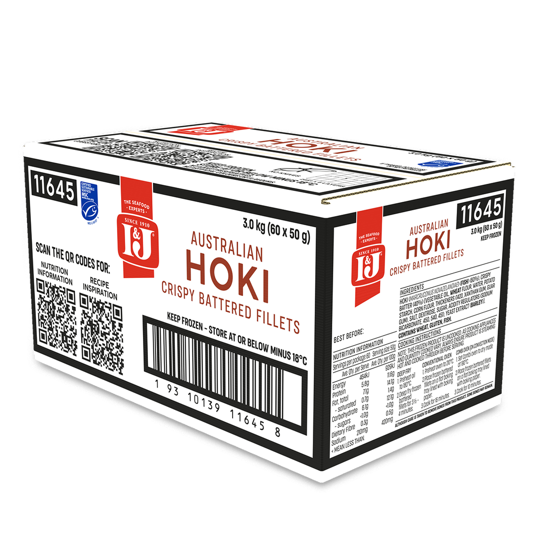 Crispy Battered MSC Australian Hoki Fillets 50g