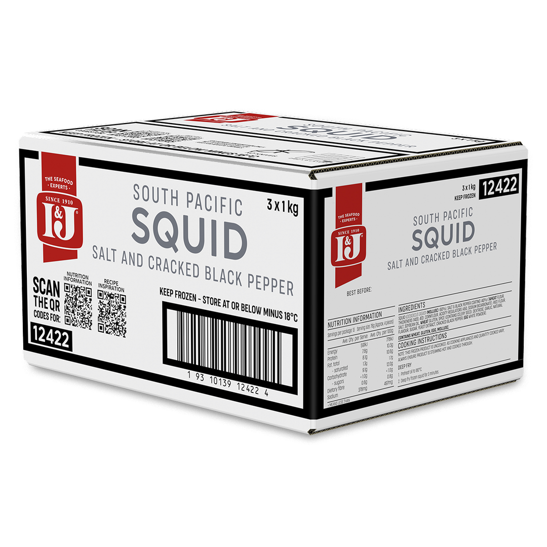 Salt and Cracked Black Pepper Squid