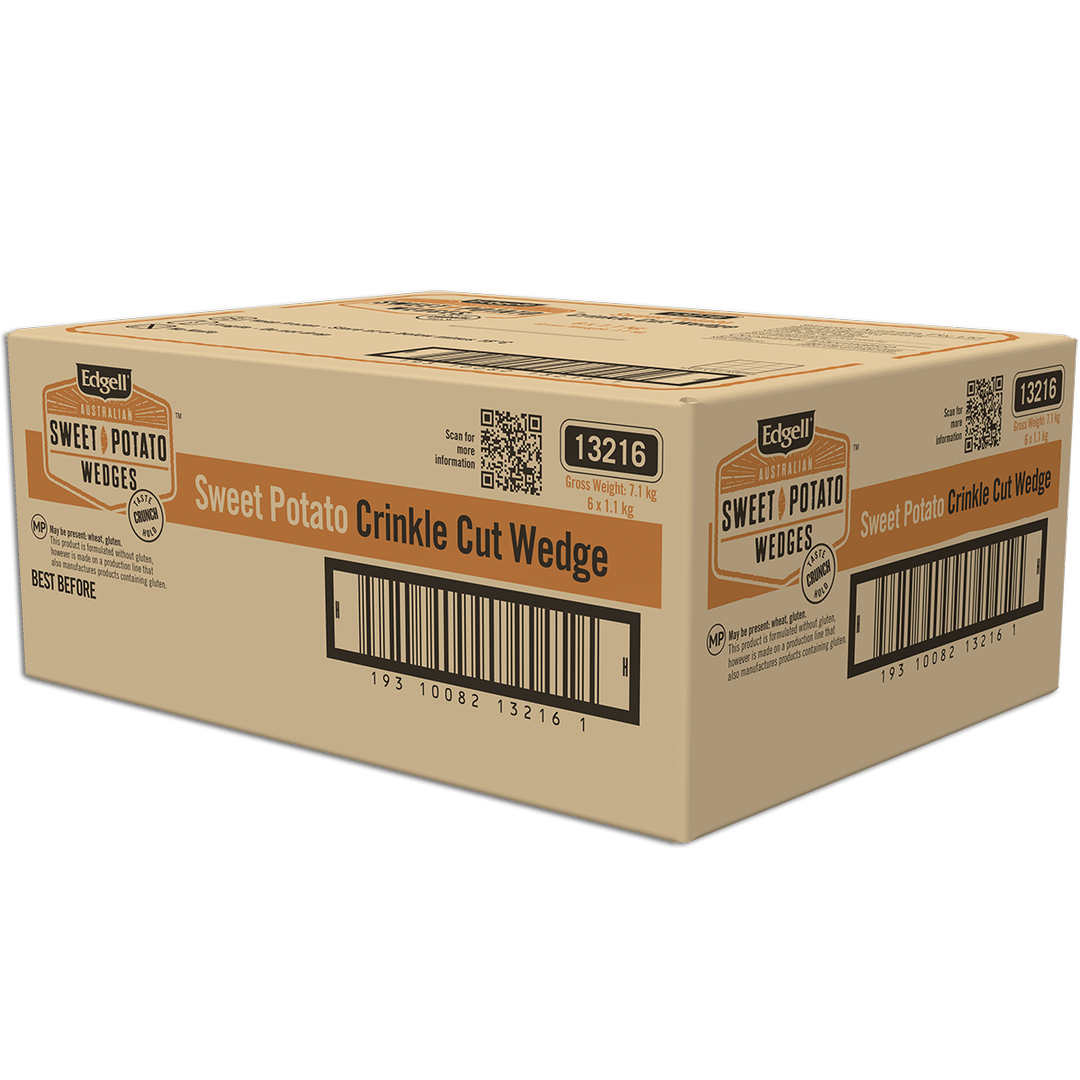 Sweet Potato Crinkle Cut Wedge 