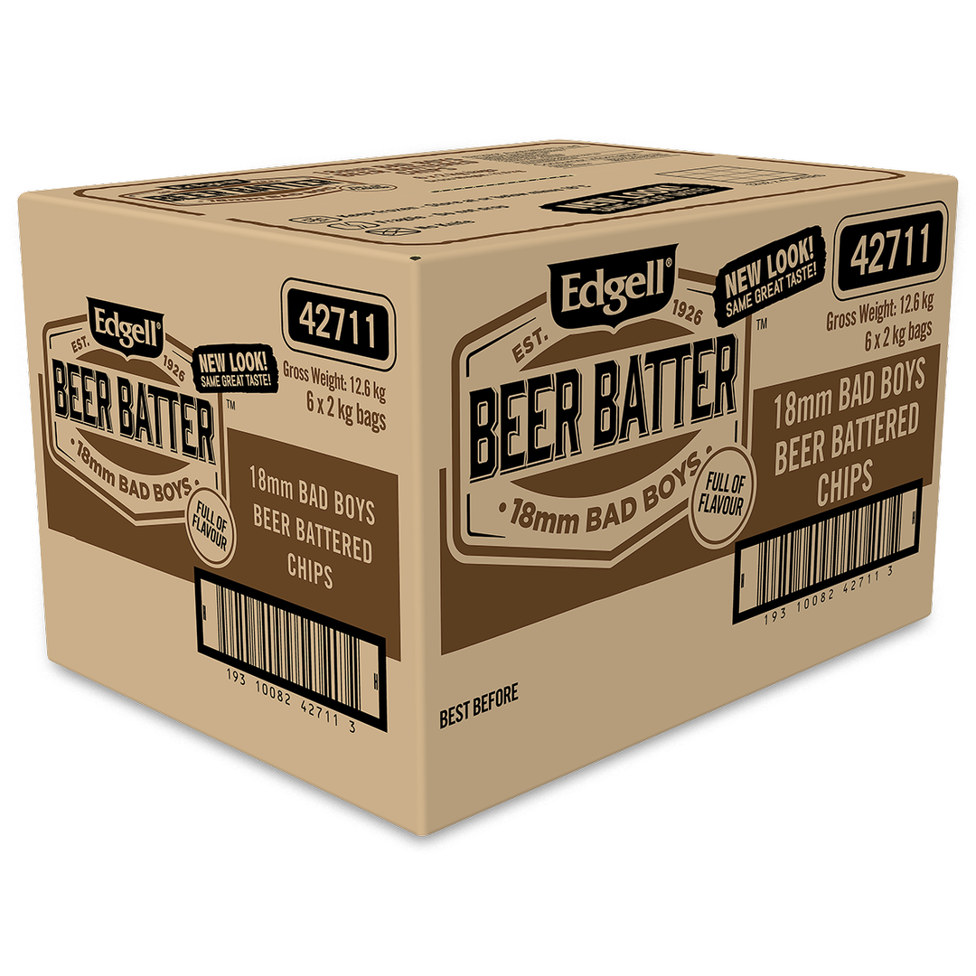 Beer Battered 18mm x 18mm Bad Boys® Chips